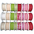 Nekupto Stoffband Transparentes rotes Herz 2,5 m x 25 mm