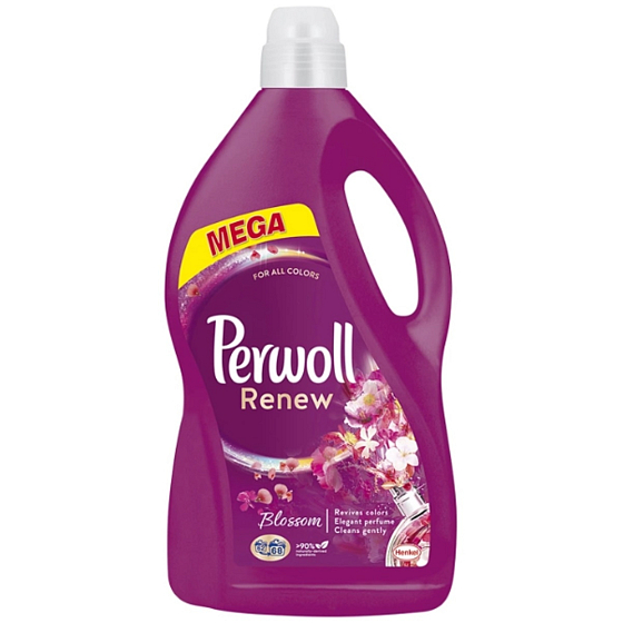 Perwoll Renew Blossom Waschgel für Buntwäsche, Schutz vor Formverlust und Erhaltung der Farbintensität 68 Dosen 3,74 l