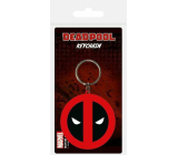 Degen Merch Marvel Deadpool Logo Schlüsselanhänger Gummi 12,7 x 7,4 cm