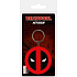 Degen Merch Marvel Deadpool Logo Schlüsselanhänger Gummi 12,7 x 7,4 cm