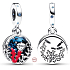 Charm Sterling Silber 925 Australisches Korallenriff 2in1, Reise-Armband-Anhänger
