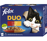 Felix Fantastic DUO Beutel für Katzen, Auswahl in Gelee 12× 85 g