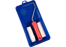 Spokar Moltopren Rollen 100 mm + Perlon Rollen 100 mm, inkl. Halter und Wanne