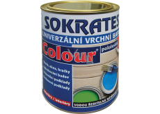 Sokrates Colour pololesk univerzální vrchní barva na dřevo a kov, 0100 bílá, 0,7 kg