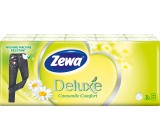 Zewa Deluxe Camomile Comfort 3vrstvé papírové kapesníky, 10× 10 ks
