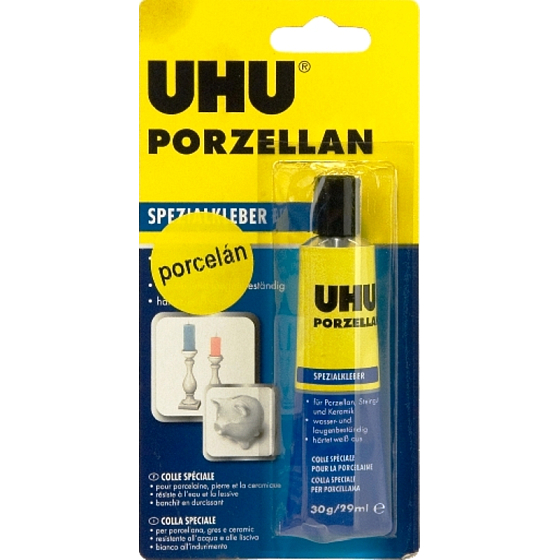 Uhu Porzellankleber für Porzellan, Keramik, Steinzeug und Marmor 30 g