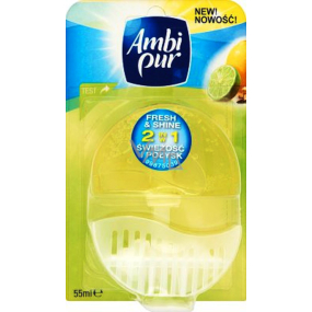 Ambi Pur Fresh & Shine 2in1 Zitronen & Limetten Toilettenblock 55 ml