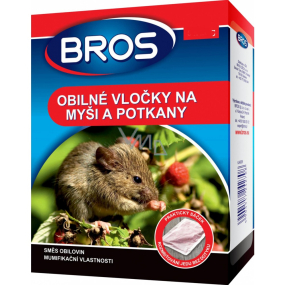 Bros Getreideflocken gegen Mäuse, Ratten und Ratten 50 g
