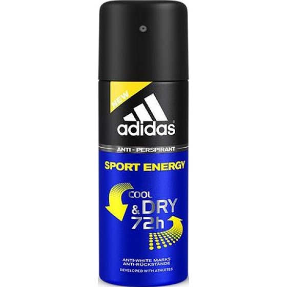 Adidas Cool & Dry 72h Sport Energy Antitranspirant Deodorant Spray für Männer 150 ml