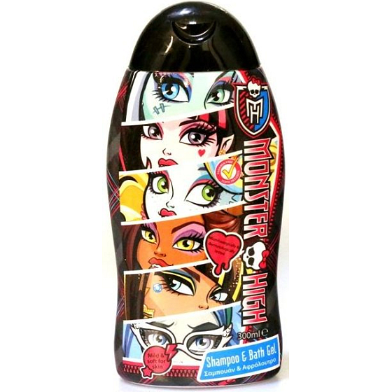Mattel Monster High 2 in 1 Shampoo und Duschgel für Kinder 300 ml