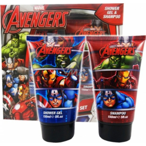 Marvel Avengers Haarshampoo 150 ml + Duschgel 150 ml, Kosmetikset für Kinder