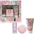 Jeanne en Provence Rose Envoutante - Faszinierendes Rosenparfümwasser für Frauen 60 ml + feste Toilettenseife 100 g + Handcreme 75 ml, Geschenkset