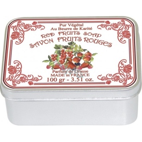 Le Blanc Fruits Rouges - Natürliche feste Seife mit roten Früchten in einer Schachtel mit 100 g