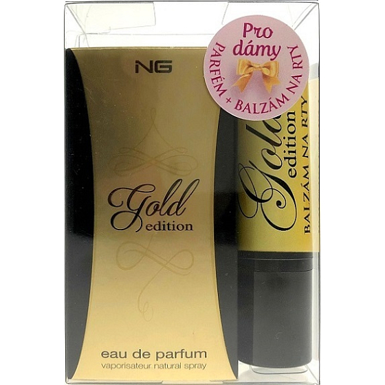 Mein Gold Edition parfümiertes Wasser für Frauen 15 ml + Lippenbalsam 3,8 g, Geschenkset Nr. 40