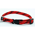 B & F Nylon rot-schwarzer Kragen 1,0 x 18 - 28 cm