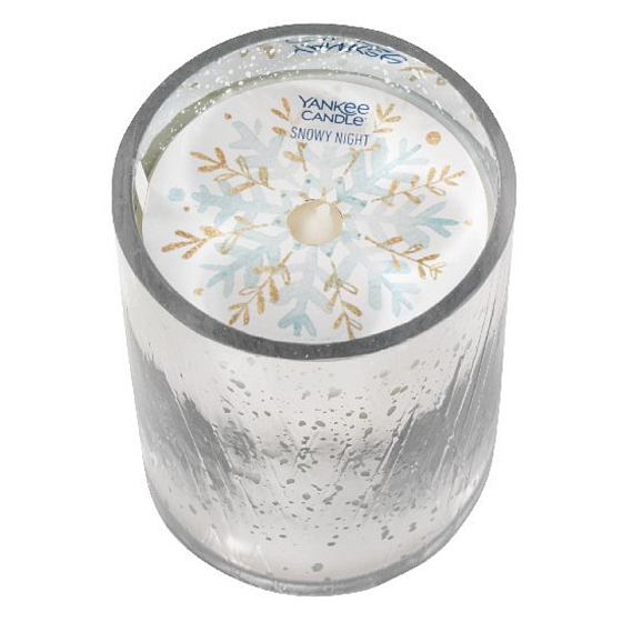 Yankee Candle Winter White - Weißer Winter Spezialkollektion Winter Wish Dekor Duftkerze klein 388 g