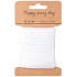 Weißes Papierbast, Breite 2 cm, 10 m
