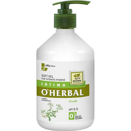 Über Herbal Fresh Yarrow sanftes, sanftes Gel für die Intimhygiene 500 ml