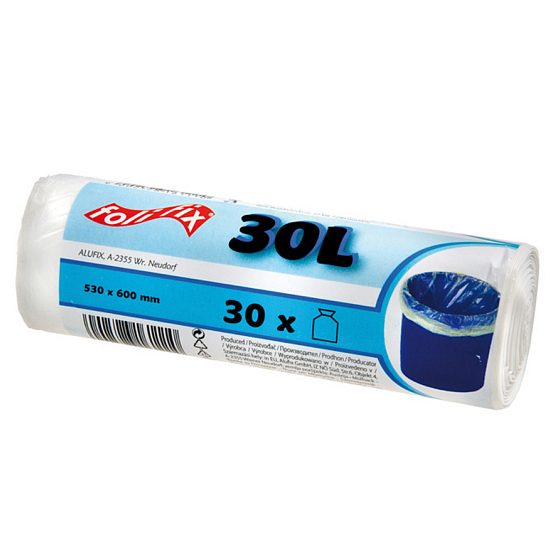 Folifix Müllsäcke 7 µ 30 Liter, 53 x 60 cm, 30 Stück