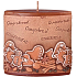 Kerzen Lebkuchen-Duftkerze Ellipse 110 x 45 x 110 mm