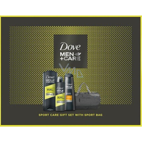 Dove Men + Care Sport Duschgel für Männer 400 ml + Antitranspirant Spray 150 ml + Haarshampoo 250 ml + Kosmetiktasche, Kosmetikset
