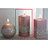 Lima Hologramm Kerze rosa Zylinder 80 x 150 mm 1 Stück