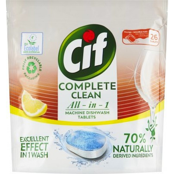 Cif All in 1 Lemon Geschirrspülertabletten 26 Stück