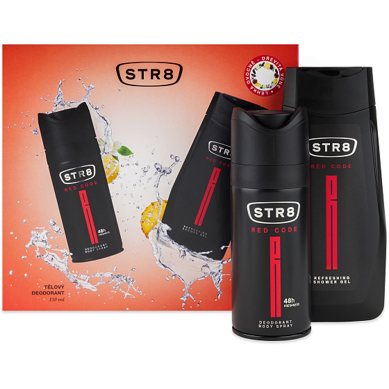 Str8 Red Code Deospray 150 ml + Duschgel 250 ml, Kosmetikset für Männer 2021