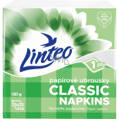 Linteo Classic 1-lagige weiße Papierservietten, 33 x 33 cm, 100 Stk.