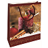 Nekupto Geschenkpapier Tasche 23 x 18 x 10 cm Weihnachtskerze rot