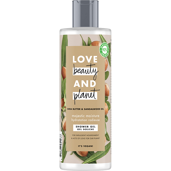 Love Beauty & Planet Duschgel mit Sheabutter und Sandelholz 400 ml