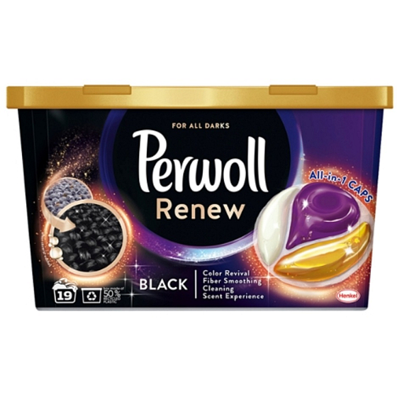Perwoll Renew & Care Caps schwarz Wäschekapseln 19 Dosen 275,5 g