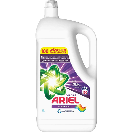 Ariel Color+ Flüssigwaschgel für farbige Kleidung 100 Dosen 5 l