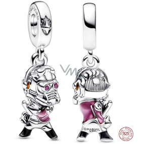 Charme Sterling Silber 925 Marvel Guardians of the Galaxy, Star-Lord, Perle auf Armband Film