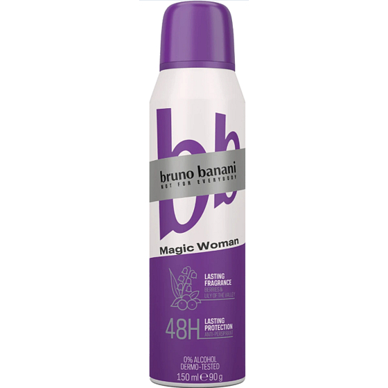 Bruno Banani Magic Woman Antitranspirant Deodorant Spray für Frauen 150 ml