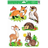 Fensterfolie handbemalte Tiere Fuchs 33,5 x 26 cm