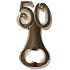 Albi Luxus-Flaschenöffner 50. Jubiläum 9 cm