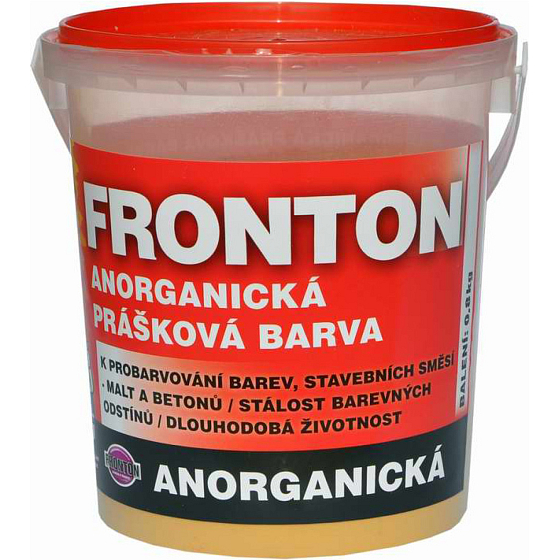 Fronton Pulvernfarbe für Baumischungen Mörtel und Beton, 0651 gelb, 800 g