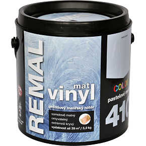 REMAL Vinyl Color mat abwaschbare Wandfarbe, 410 pastellblau, 3,2 kg