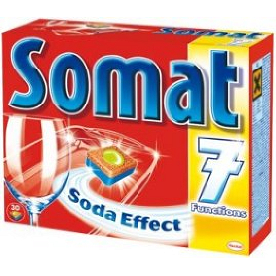 Somat Soda Effect 7 Tabletten in der Spülmaschine 30 Tabletten