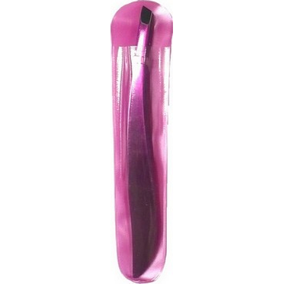 Schräge Pinzette rosa 9 cm 1 Stück 10090