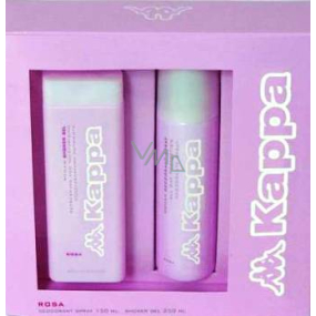 Kappa Rosa Woman Duschgel 250 ml + Deodorant Spray 150 ml, Kosmetikset