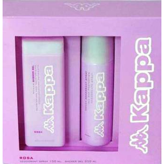 Kappa Rosa Woman Duschgel 250 ml + Deodorant Spray 150 ml, Kosmetikset