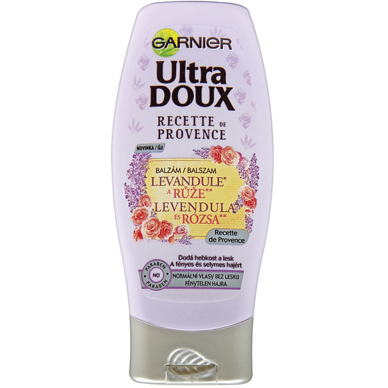 Garnier Ultra Doux Lavendel- und Rosenbalsam für glanzloses Haar 200 ml