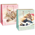 Ditipo Geschenk Papiertüte 18 x 10 x 22,7 cm Katze, Hund