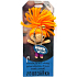 Albi Voodoo Anhänger mit orangen Haaren 8 x 4 cm