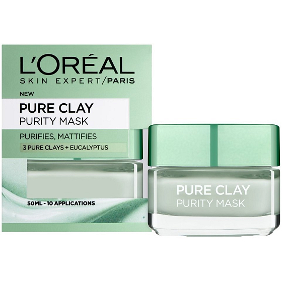 Loreal Paris Pure Clay Reinheitsmaske Reinigungsmaske 50 ml
