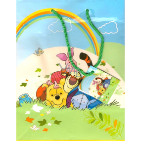 Ditipo Geschenk Papiertüte 23 x 9,8 x 17,5 cm Disney Winnie the Pooh mit einem Bündel