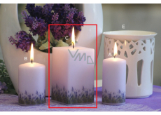 Lima Lavendel Duftkerze hellviolett Prisma 65 x 120 mm 1 Stück
