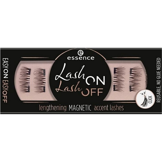 Essence Lash on Lash off Künstliche magnetische Wimpern verlängern 02 Going Gaga Over Lengths! 4 Stück